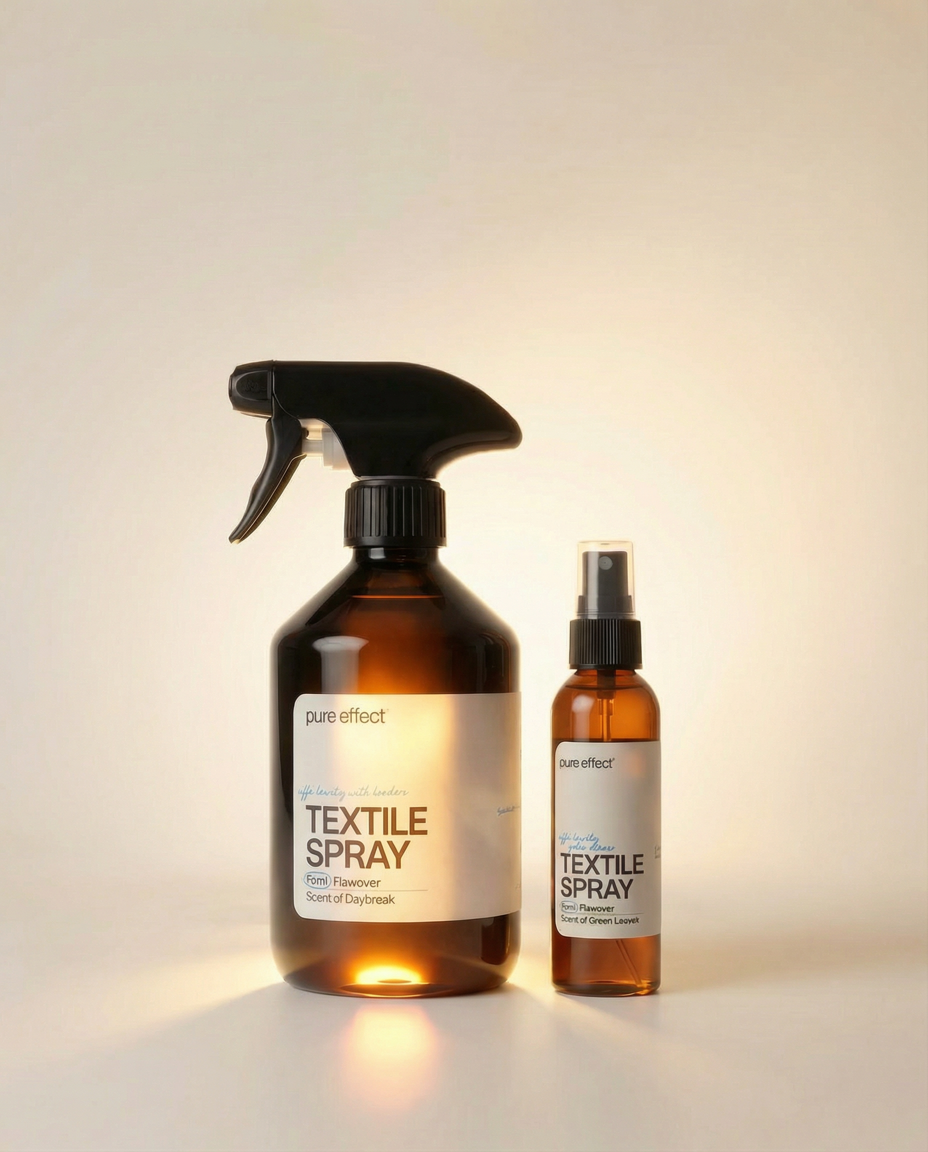 Textile Care Duo fra aarhaus.dk med stor og lille Pure Effect tekstilspray til pleje af kvalitetstøj og vintage.