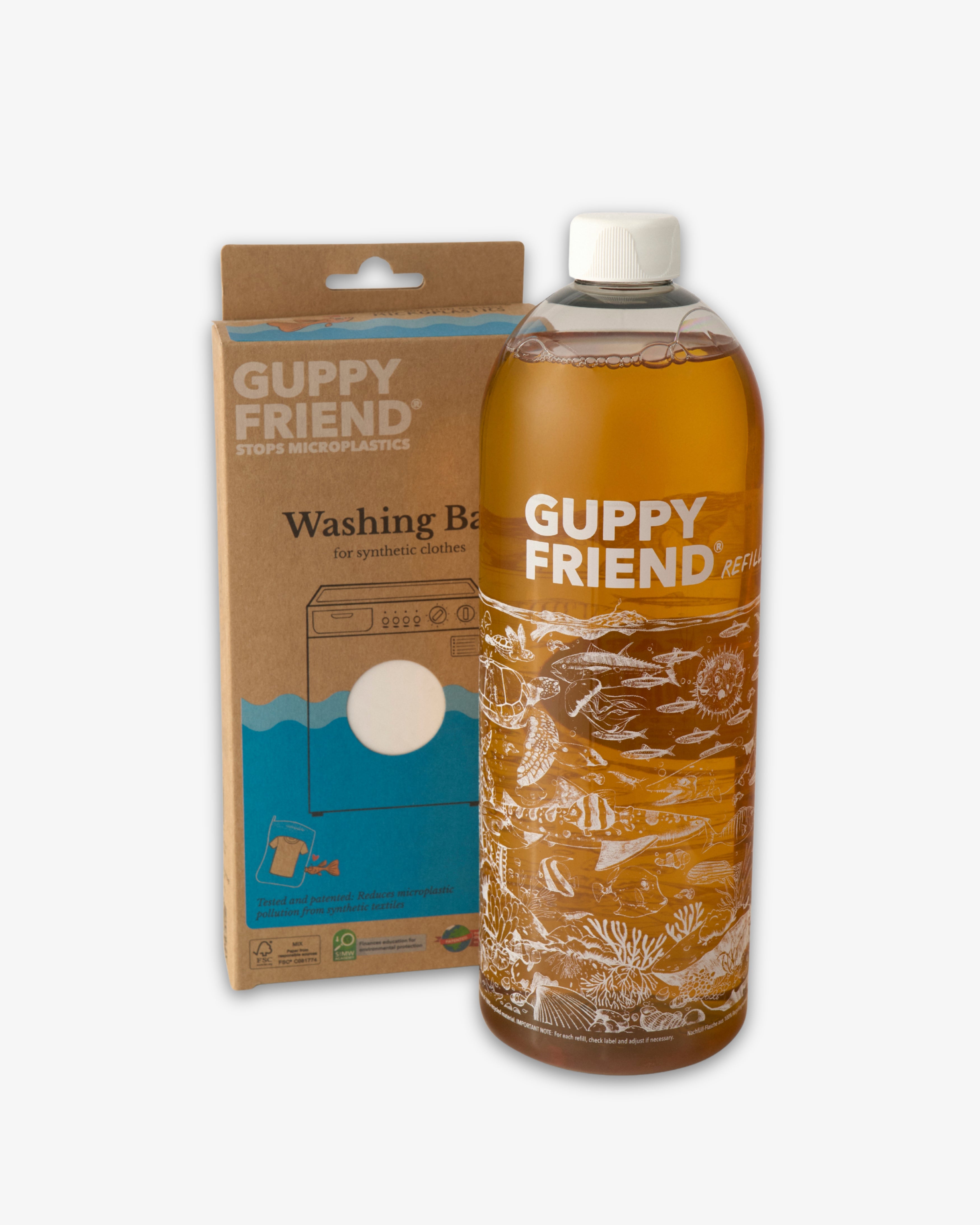 GUPPYFRIEND bundle med vaskemiddel 1000 ml og vaskepose
