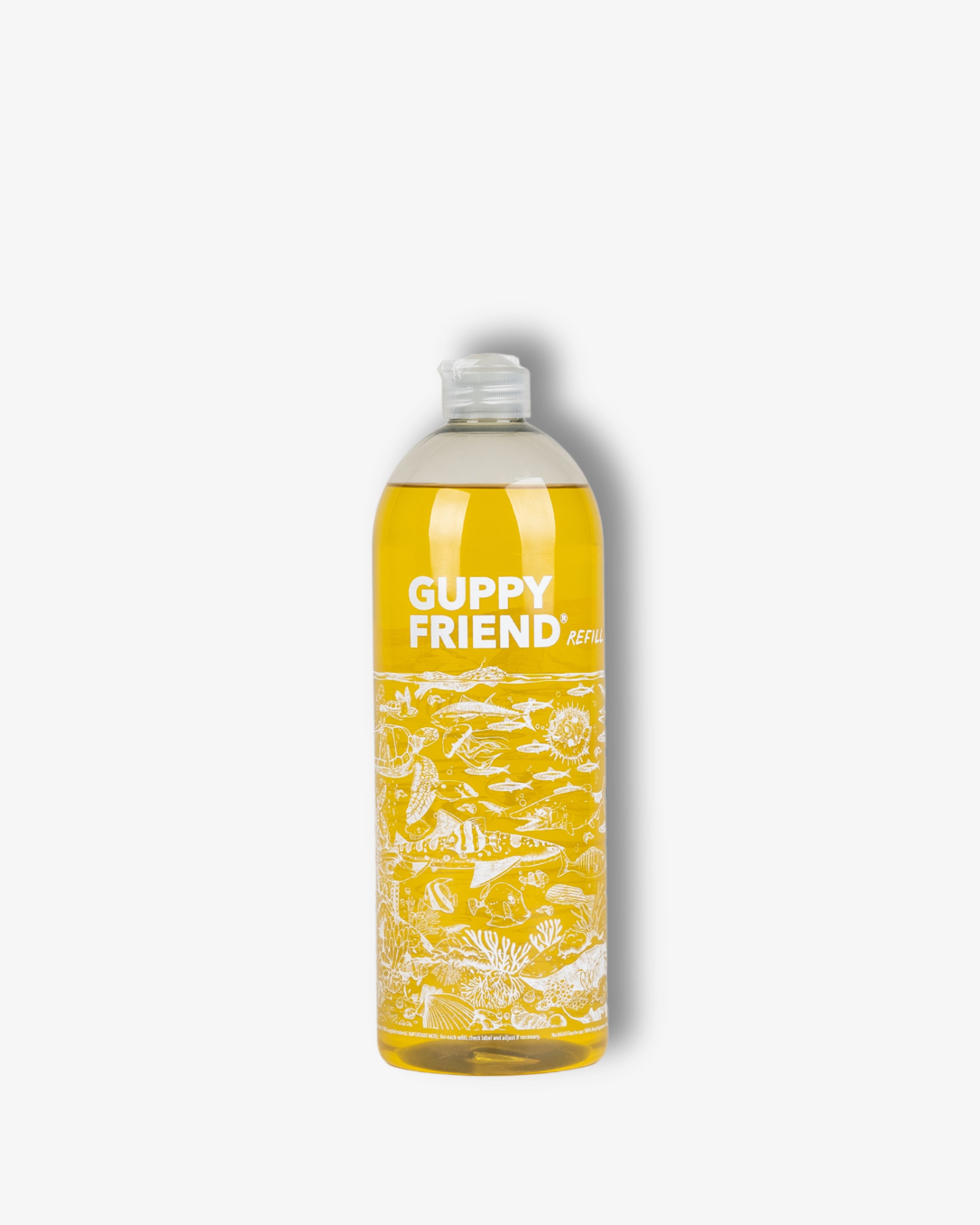Beskyt dit tøj og miljøet med Guppyfriend vaskemiddel (1000 ml). 100% fri for mikroplast og optimeret til at bevare tekstilfibre | aarhaus.dk